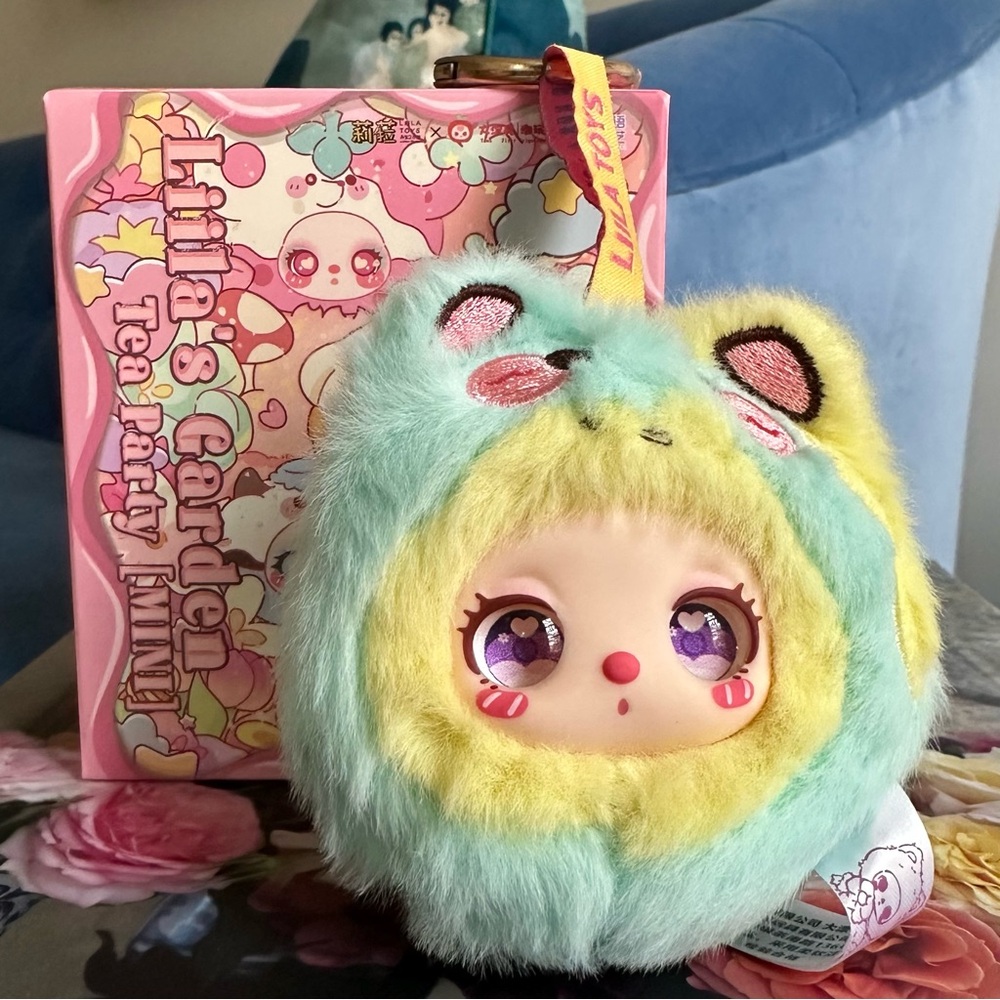NIB Authentic Liila’s Garden Tea Party Lemon Pony Plush Pendant Keychain